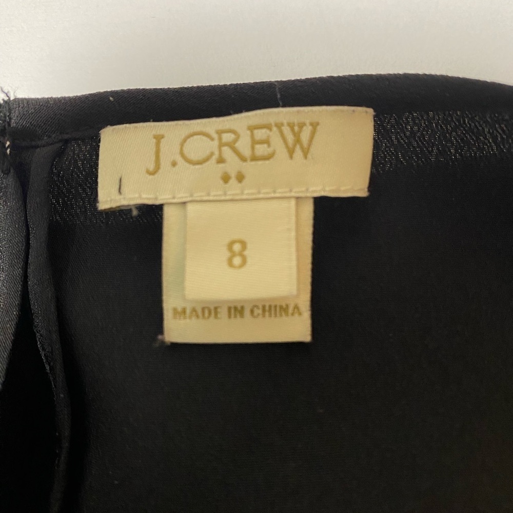 J CREW BLACK LACE OVERLAY TOP - SIZE 8 - EUC - Picture 4 of 8